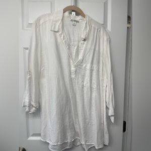 Dalia Collection 3x White Gauzy Top